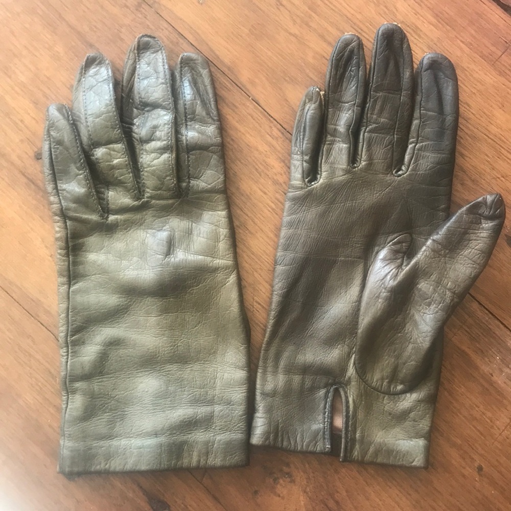 Vintage Soft brown leather gloves